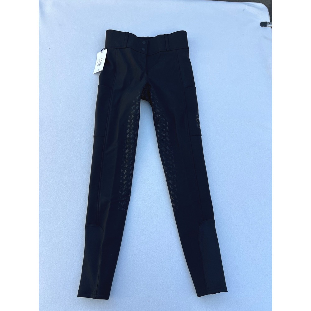 PS of Sweden Britney FG Winter Breeches Black Size EU36 US4 Full Seat Equestrian